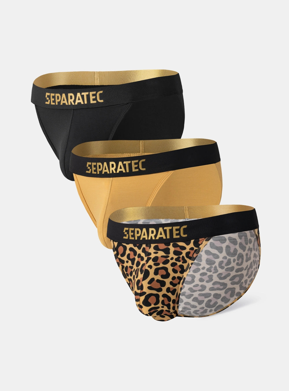 Wild Leopard Print Bamboo Rayon Bikinis 3 Pack