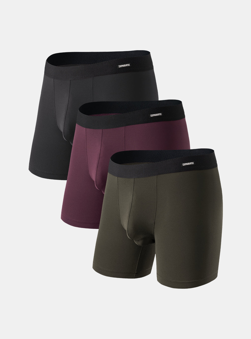 AeroMesh Breathable Mesh Quick Dry Performance Boxer Briefs 3 Pack