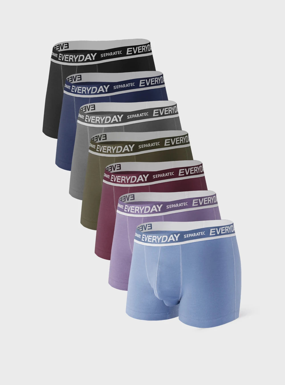 Mixed Color Cotton Trunks 7 Pack