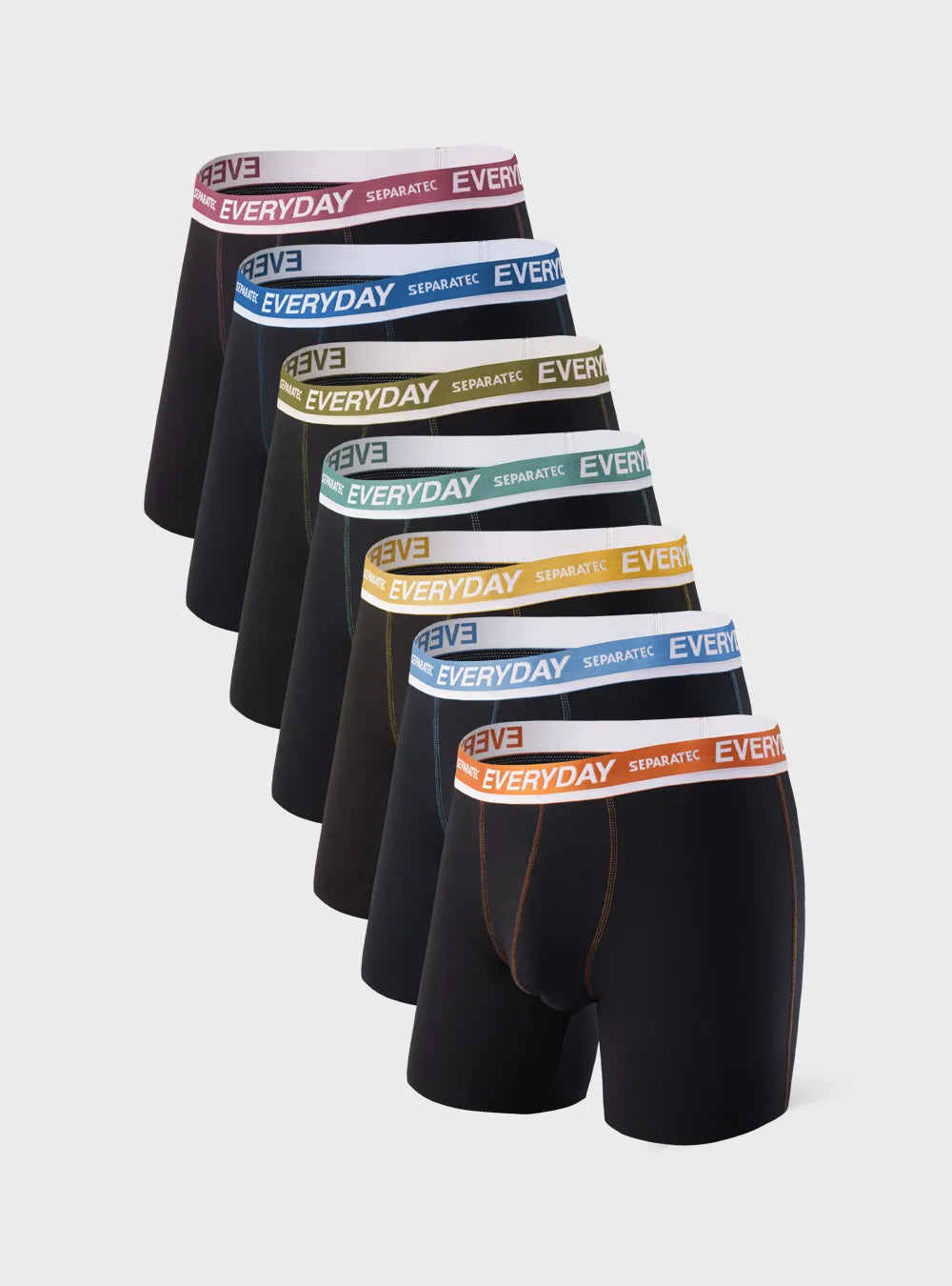 Panzy 7 Days Boxershorts voor heren, verpakking van 7 stuks, zacht geribbeld katoen, 100% katoen, Zwart, L Panzy 7 Days Boxershorts voor heren, verpakking van 7 stuks, zacht geribbeld katoen, 100% katoen, Zwart, L