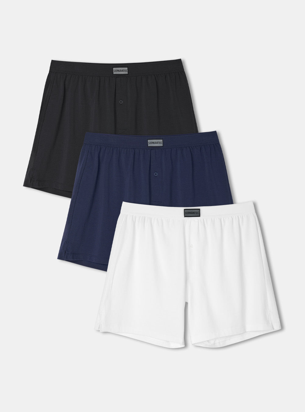 Pouch-Free Loose Fit Classic Cotton Boxers 3 Pack