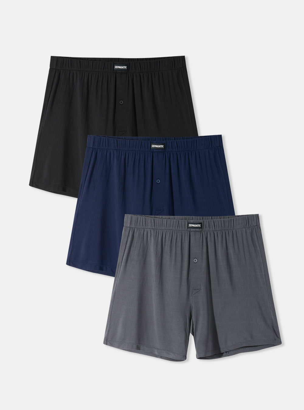 Pouch-Free Silky Cooling Comfort Bamboo Boxers 3 Pack – Separatec