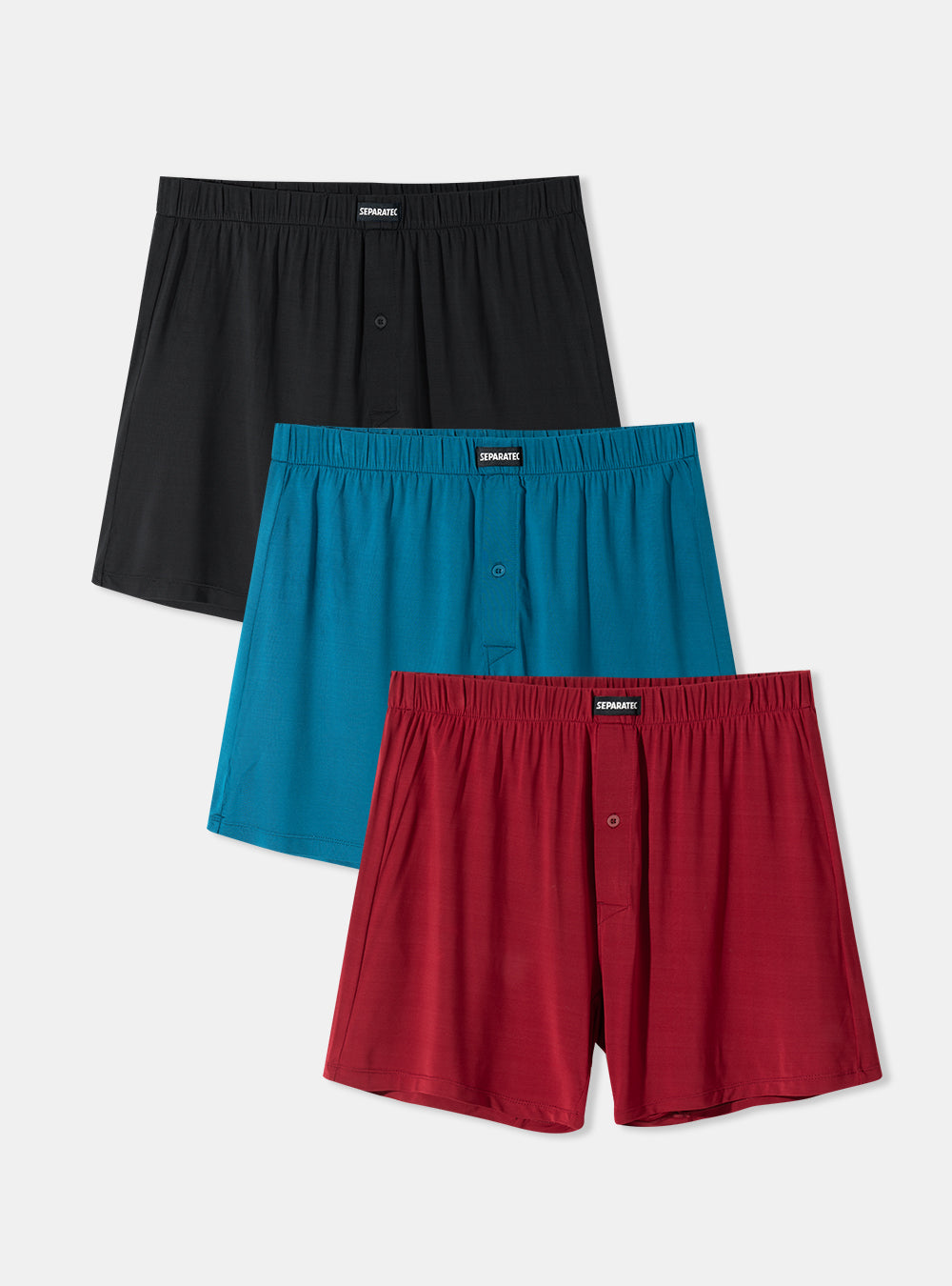 Pouch-Free Silky Cooling Comfort Bamboo Boxers 3 Pack