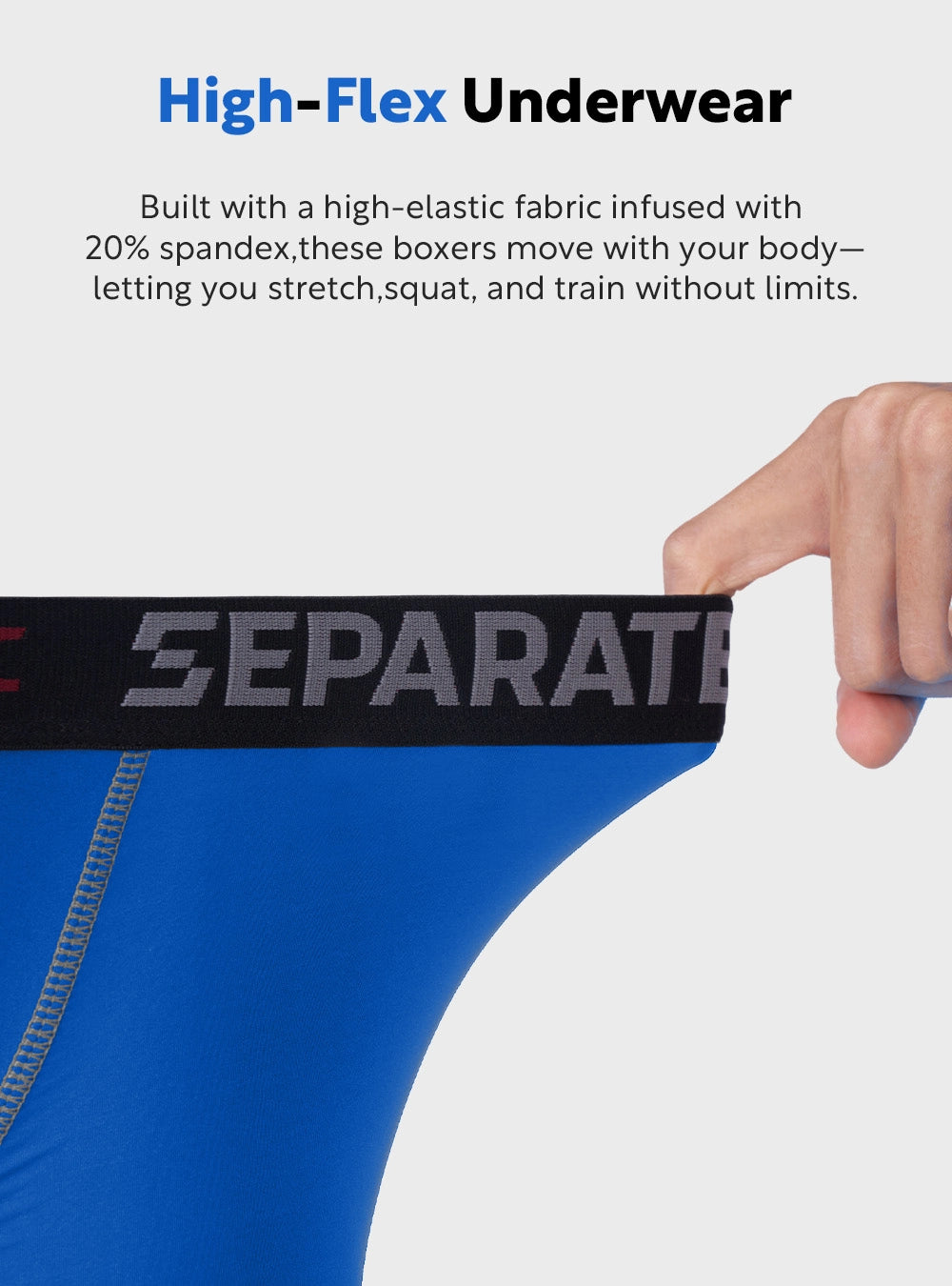 Separation Boxers Separatec Men's Sport Performance Separate Dual Pouch Sport Underwear