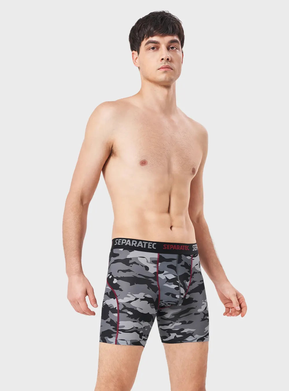 Quick Dry Camo Printed Athletic Boxer Briefs 3 Pack
