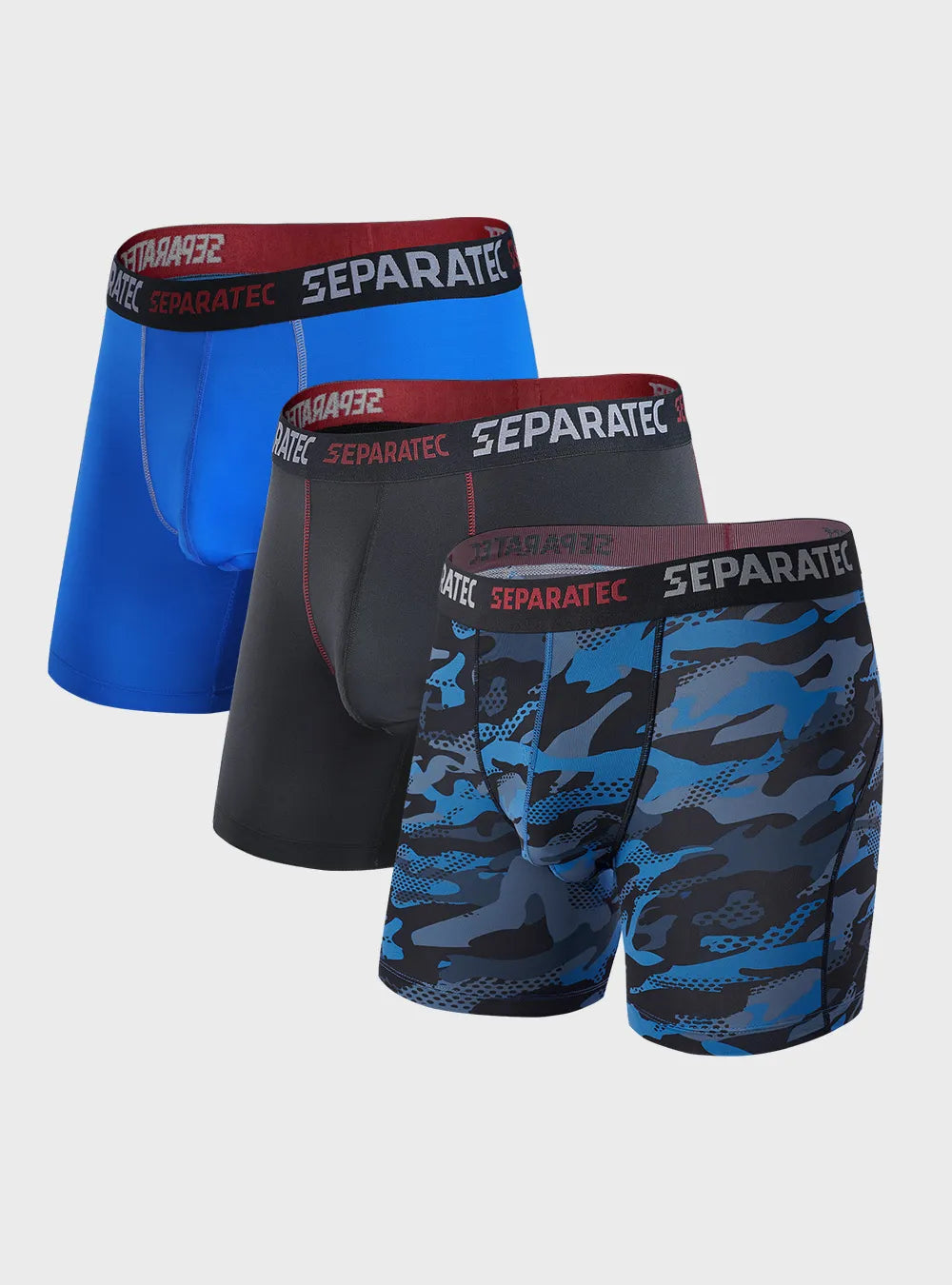 Quick Dry Athletic Boxer Briefs 3 Pack