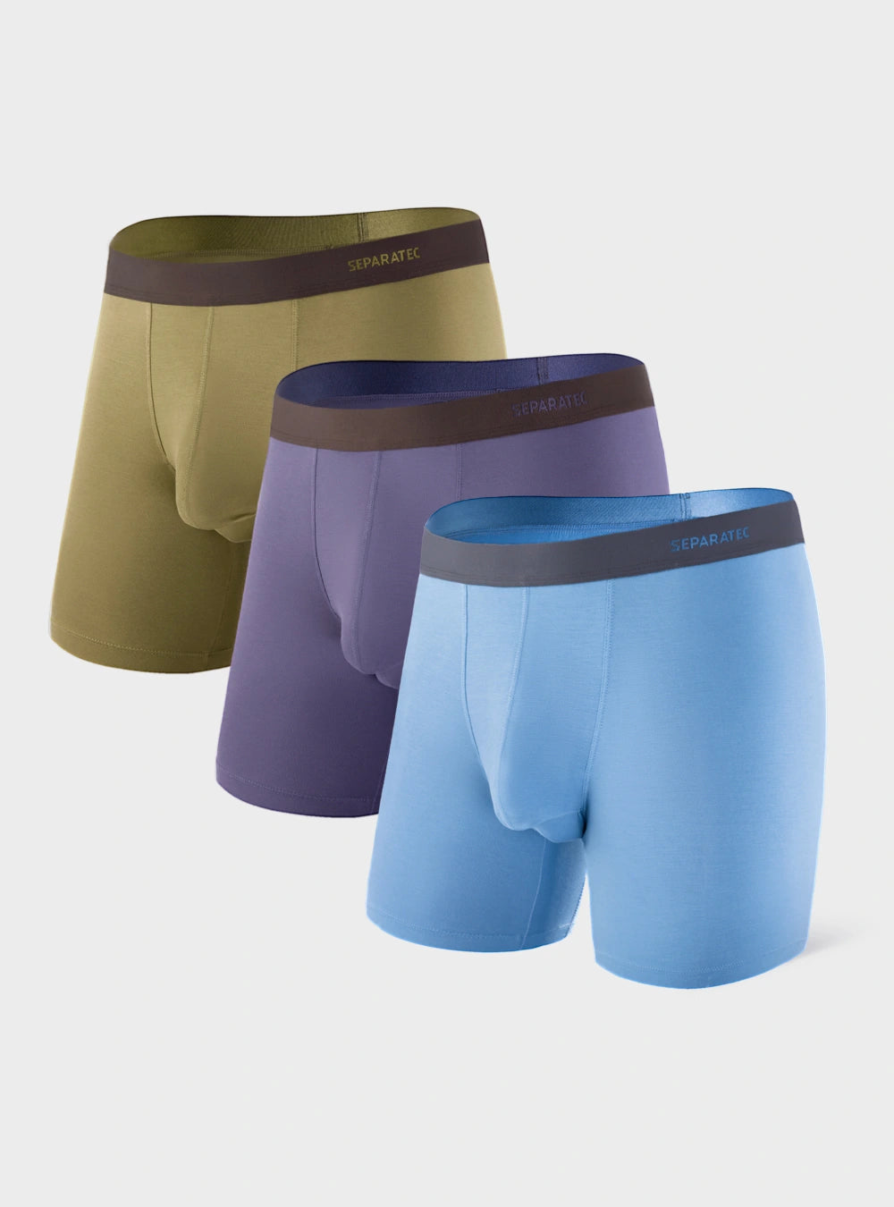 Stylish Colorful Bamboo Rayon Boxer Briefs 3 Pack – Separatec
