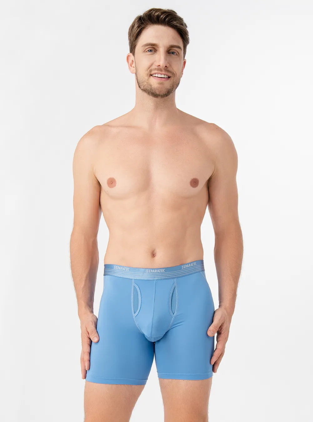 Breathable Mesh Pouch Quick Dry Open Fly Athletic Boxer Briefs 3 Pack