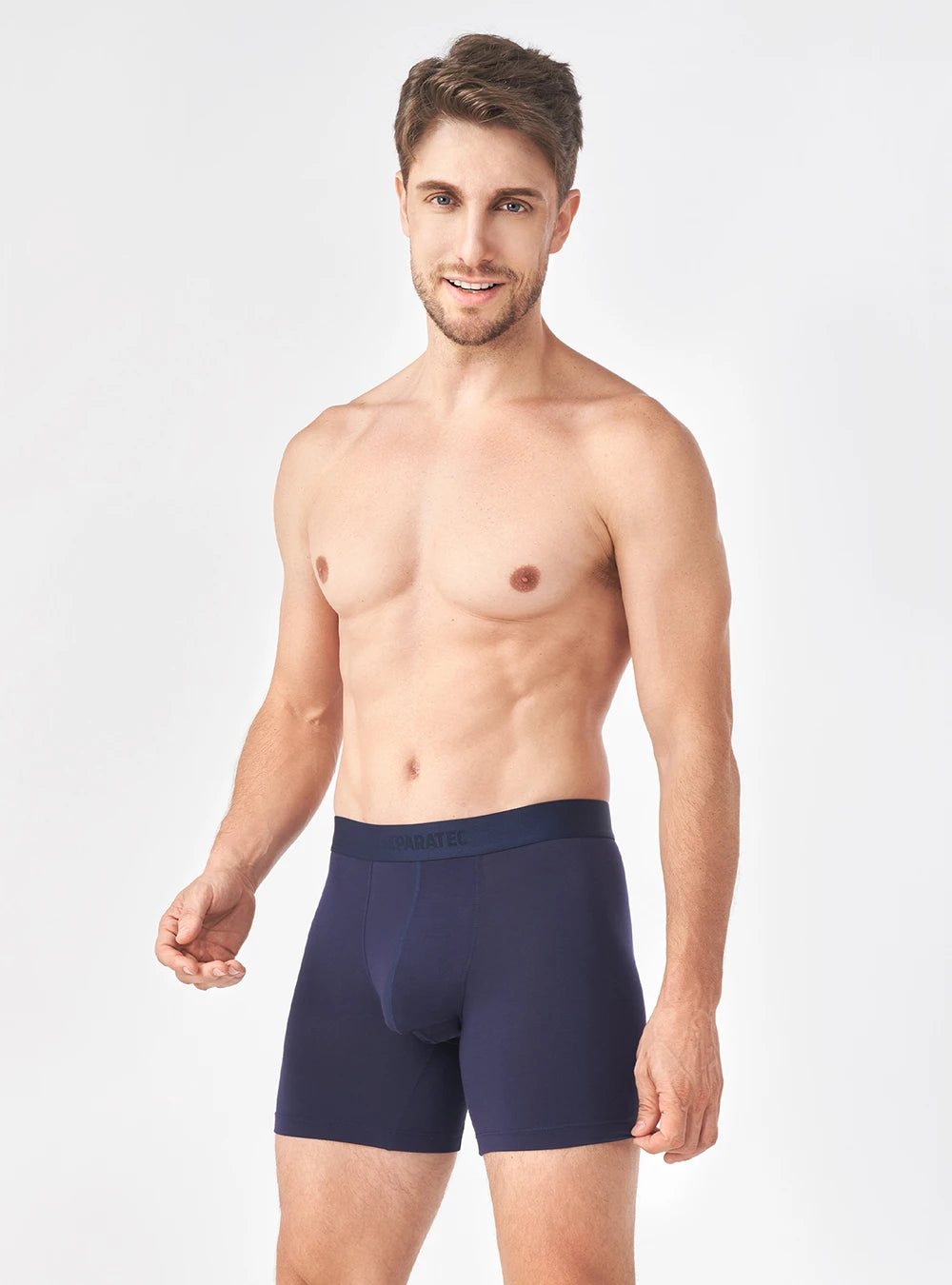 Colorful Bamboo Rayon Breathable Wide Waistband Boxer Briefs 6 Pack