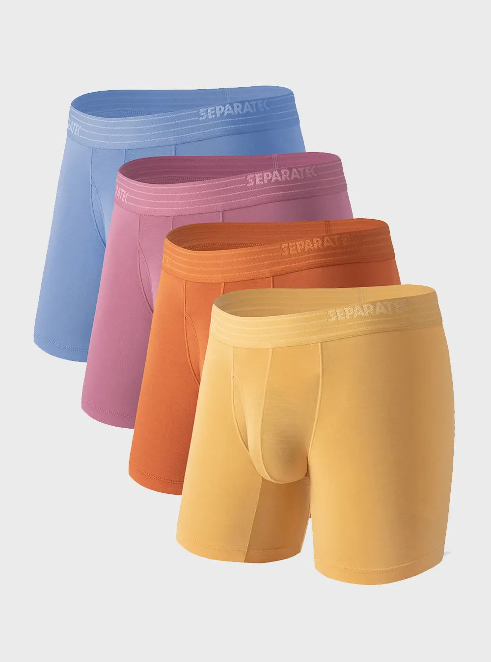 CradleFit Pouch Comfort Bamboo Open Fly Boxer Briefs 4 Pack