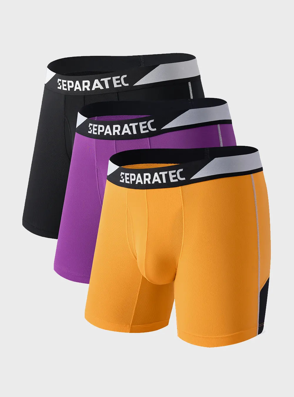 Separate Pouch™ Open Fly Quick Dry Mesh Boxer Briefs 3 Pack
