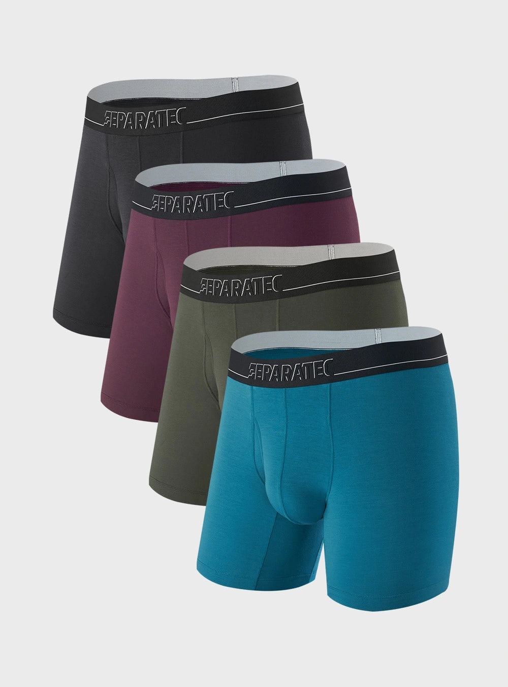 Separate Pouch™ Breathable Modal Open Fly Boxer Briefs 4 Pack