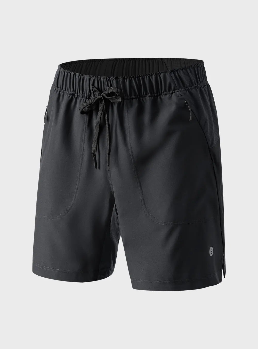 2in1 Running Shorts with Single Pouch Mesh Liner and Zip Pocket 1 Pack