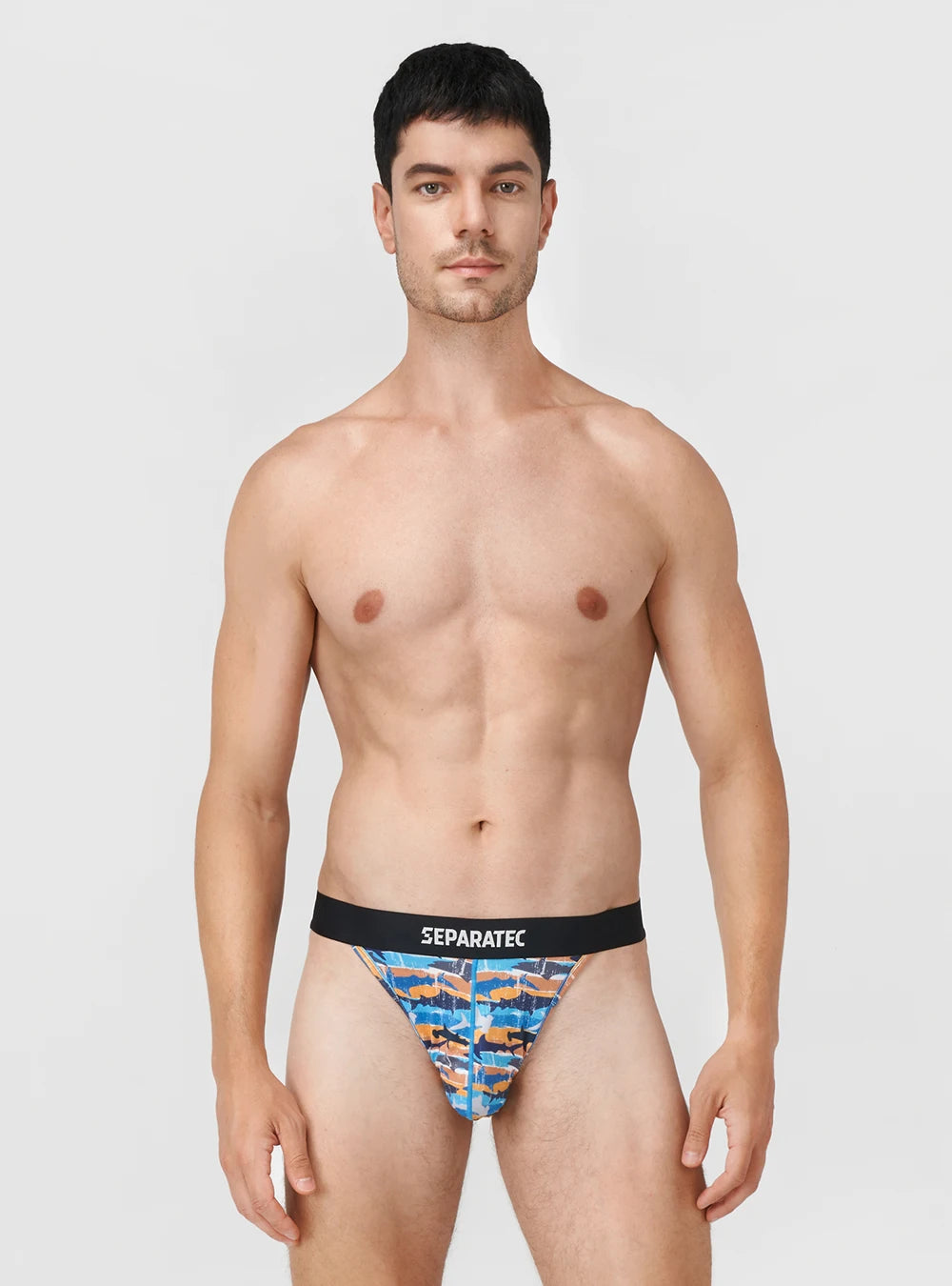 Tropical Sharks Printed Bulge Enhancing Low Rise Bamboo Rayon Bikinis 3 Pack