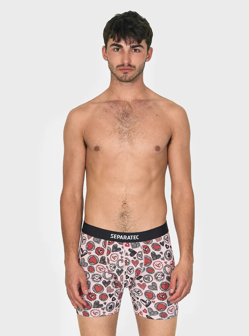 Bamboo Rayon Heart Prints Boxer Briefs 3 Pack