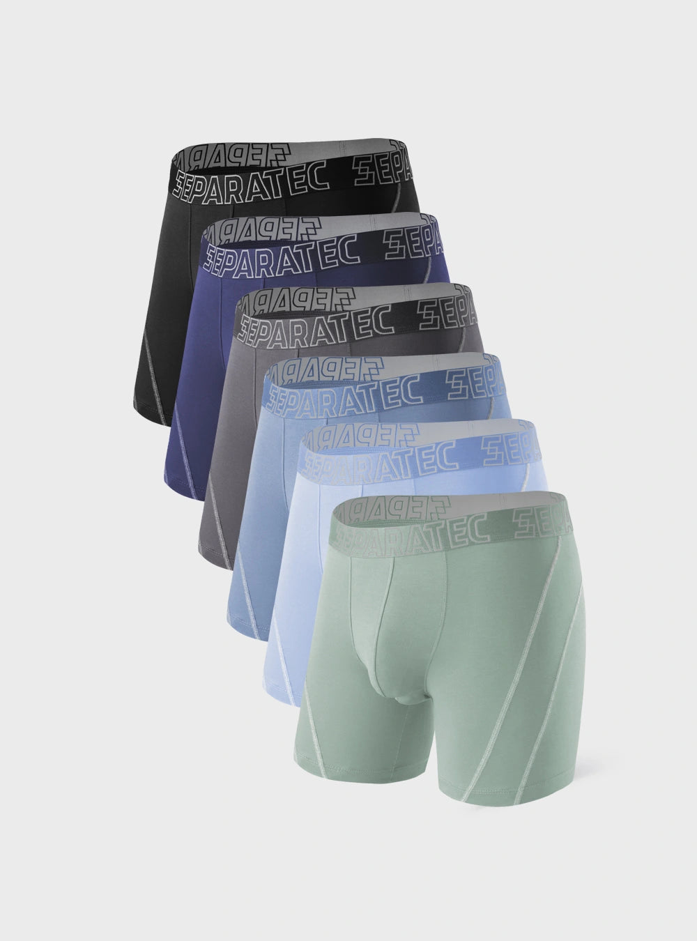 Classical Bamboo Rayon Boxer Briefs 6 Pack – Separatec
