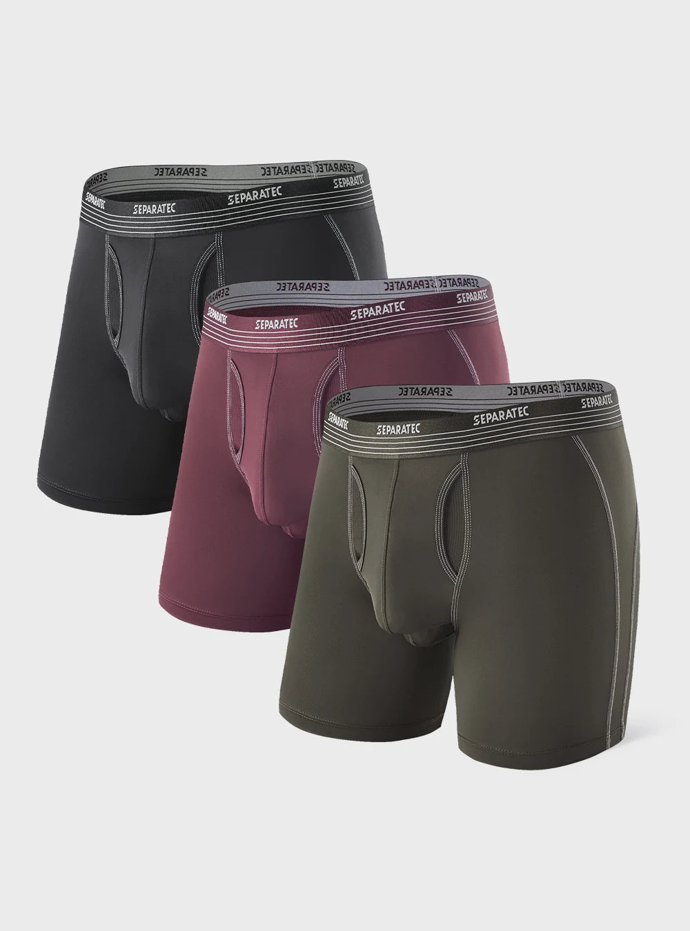 Boxer Pouch Types Breathable Mesh Pouch Quick Dry Open Fly Athletic Boxer Briefs 3 Pack ...