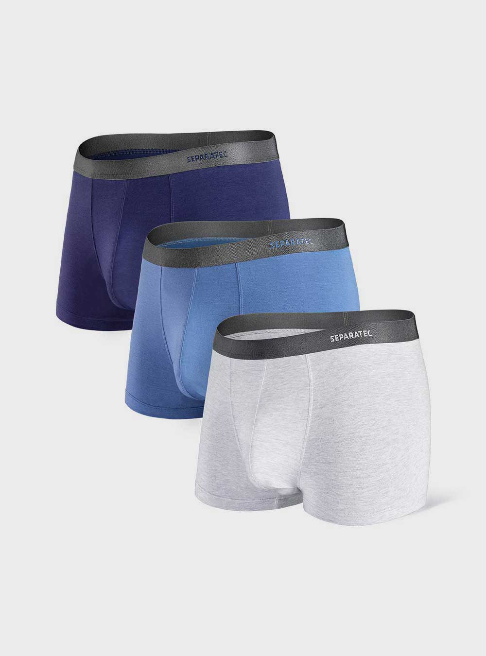 Separatec Basic Bamboo Rayon Comfortable Dual Pouch Men's Trunks