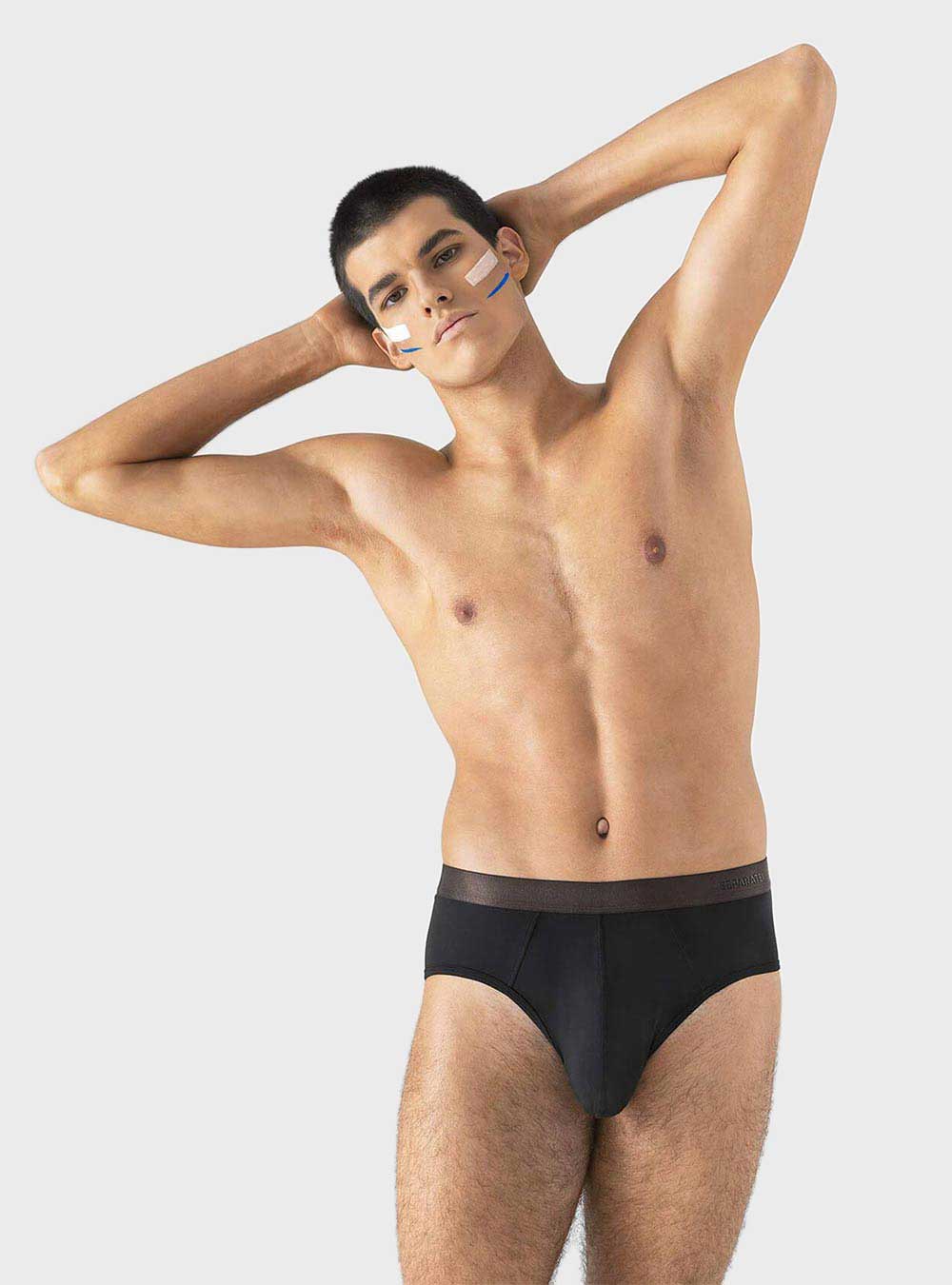 Separatec Men's Underwear Moisture-Wicking Bamboo Rayon Boxer Briefs Bulge  Enhancing Dual Pouch Underwear 3 or 6 Packs(S,Black) in Dubai - UAE