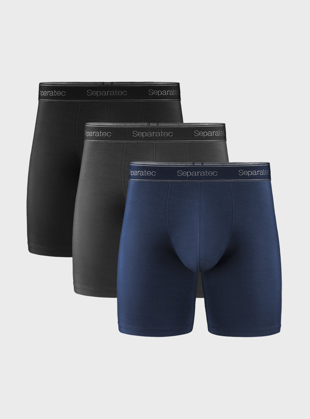Classic Style Micro Modal Soft 8 inches Boxer Briefs 3 Pack