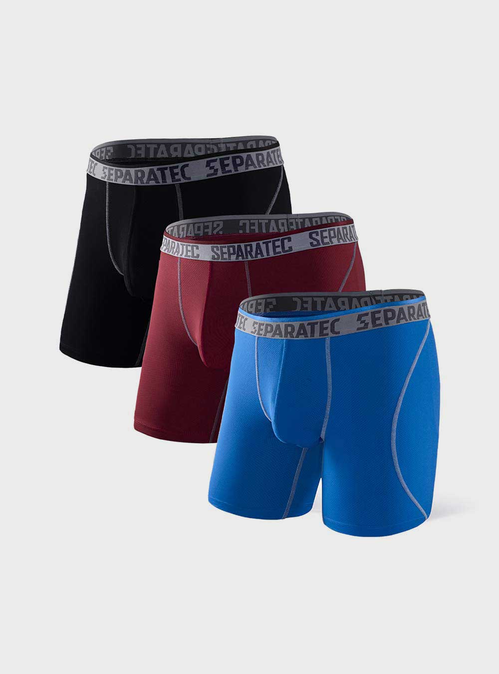 Quick Dry AirMesh Athletic Boxer Briefs 3 Pack