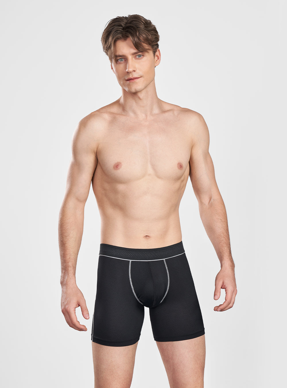 Mesh Breathable Polyamide Boxer Briefs 3 Pack