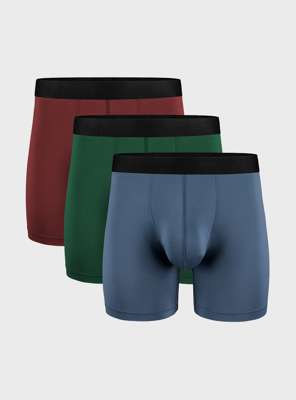 Highly Elastic Breathable Sports Boxer Briefs 3 Pack